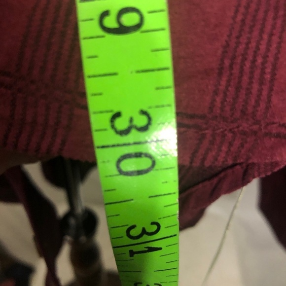 Mens Burgundy Sueded Denver Hayes Longsleeve Shirt. Size Large. - Picture 3 of 7